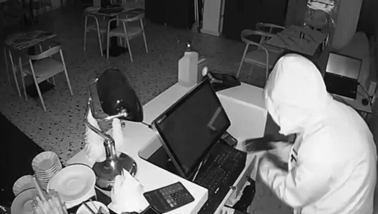 Beylikdüzü’nde 3 işyerinden toplam  51 bin 500 TL çalan hırsızlar kamerada