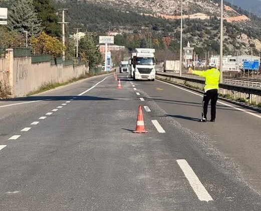 Bilecik trafiğinde kış lastiği denetimi
