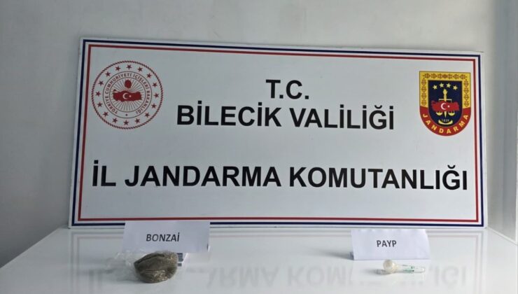 Bilecik’te jandarmanın şüphe üzerine durdurduğu araçtan uyuşturucu çıktı