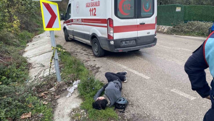 Bisikletli sürücü faciadan böyle döndü…Yaralı kurtuldu