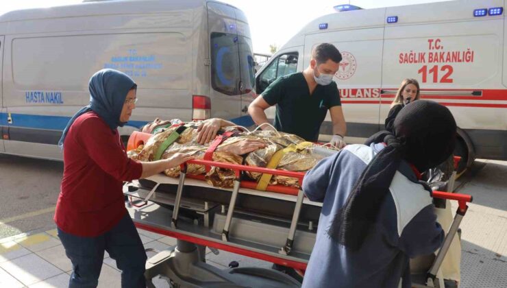 Bursa Şehir Hastanesi’nde gerçeğini aratmayan deprem ve yangın tatbikatı