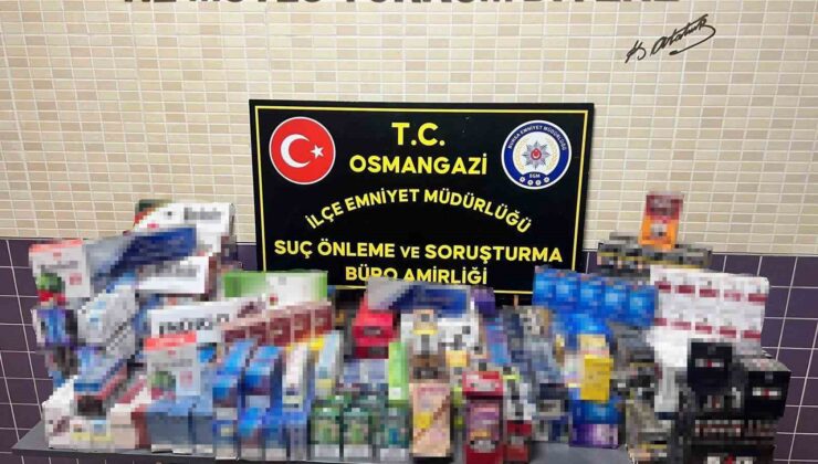 Bursa’da 2 bin adet gümrük kaçağı sigara ele geçirildi