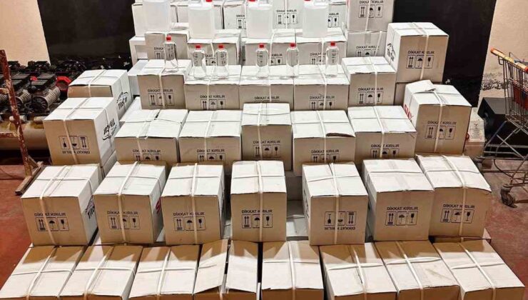 Bursa’da bin 200 litre etil alkol ele geçirildi