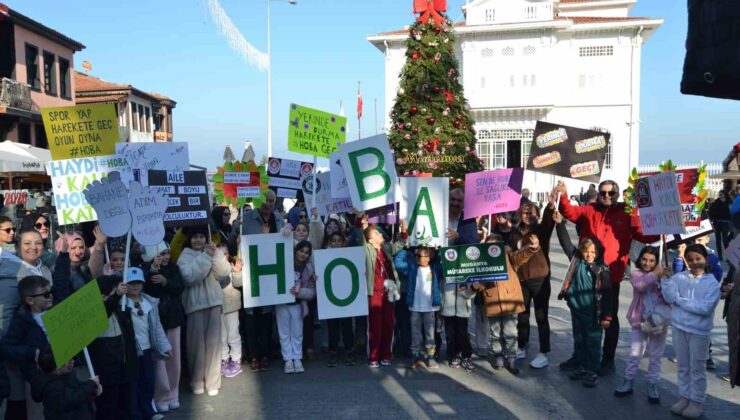 Bursa’nın Mudanya ilçesinde H.O.B.A. projesi kapsamında anlamlı yürüyüş