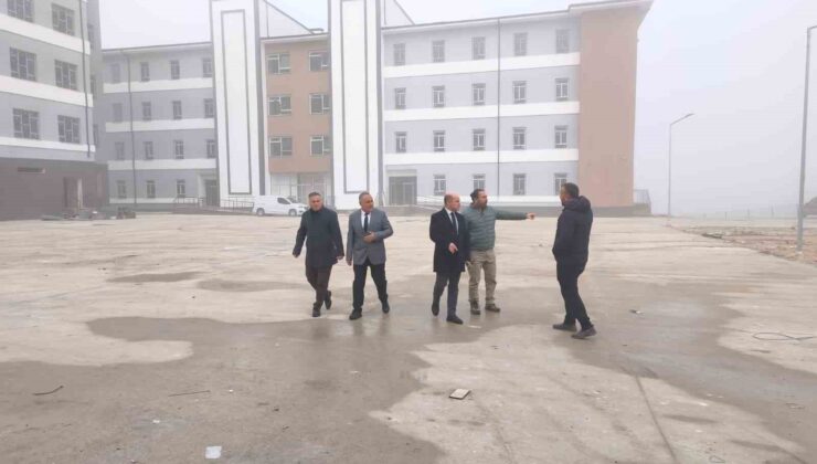 Çan Fen Lisesi ve Çan Anadolu Lisesi inşaatlarında inceleme