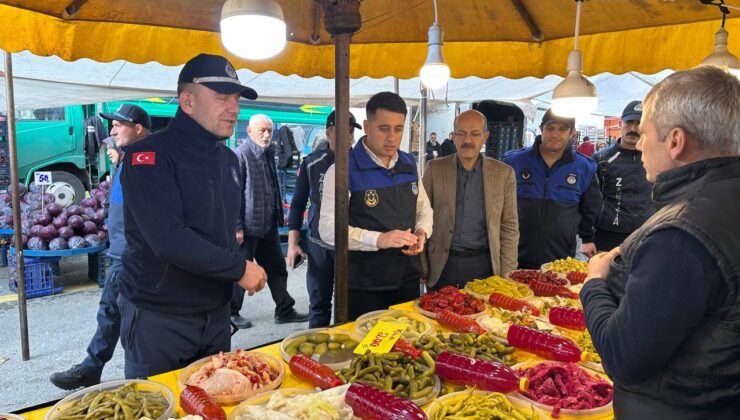 Çayırova’da pazar esnafına fiyat ve tartı denetimi