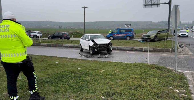 Edirne’de otomobiller çarpıştı: 7 yaralı