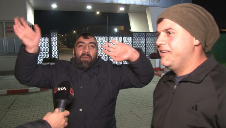 Edirne’de tahliye sevinci kameralara yansıdı: Koşarak çıkıp röportaj arasına girdi