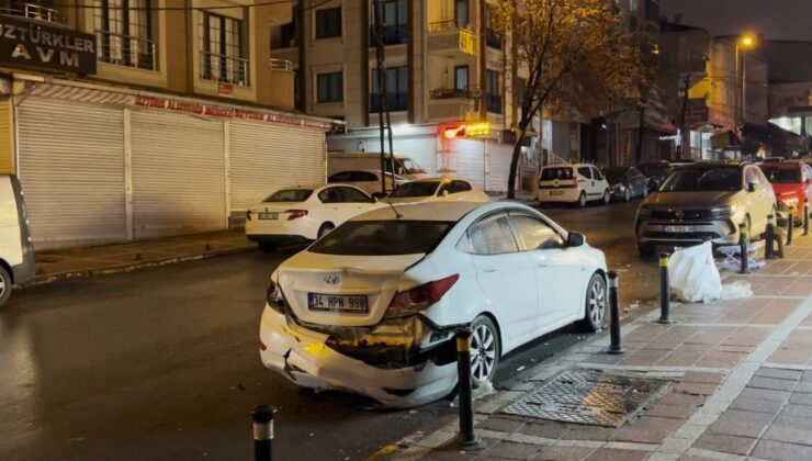 Esenyurt’ta hafif ticari aracın çarptığı adam yaralandı: O anlar kamerada