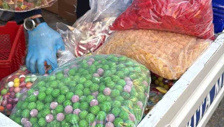 Esenyurt’ta kaçak şekerleme atölyesine baskın: 9 ton 400 kilo ürün imha edildi