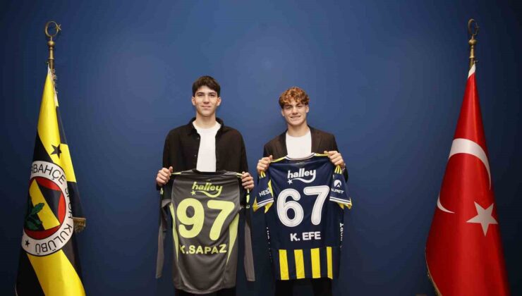 Fenerbahçe, Kamil Efe Üregen ve Kuzey Sapaz ile profesyonel sözleşme imzaladı