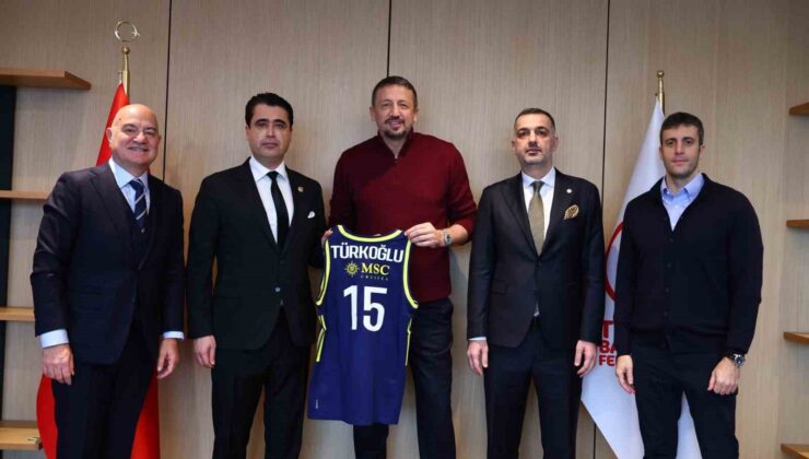 Fenerbahçe’den TBF Başkanı Hidayet Türkoğlu’na ziyaret