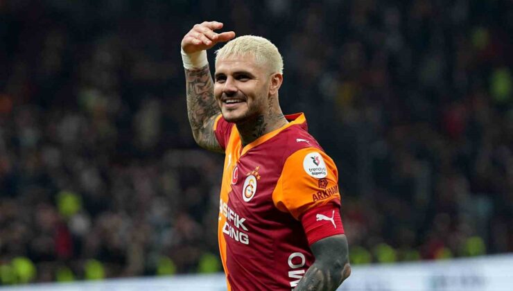 Galatasaray’da maç sonu üçlüsü Mauro Icardi’den