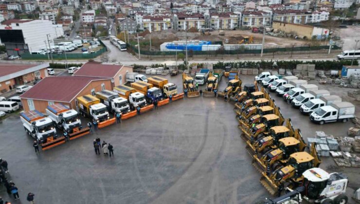 Gebze’de kar alarmı: 425 personel ve 73 araçla teyakkuzda