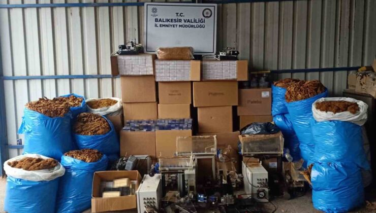 Gönen’de kaçak tütün operasyonu: 13 gözaltı