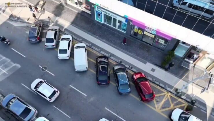 Havadan ceza yağdı: 104 araca 103 bin lira ceza kesildi