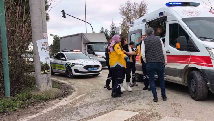 Işık ihlali kaza getirdi: 2 yaralı