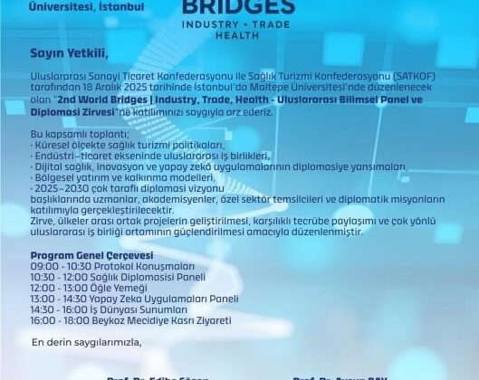 İstanbul’da 2nd World Bridges Zirvesi düzenlenecek