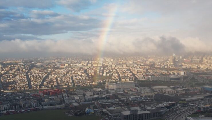 İstanbul’da gökkuşağı sürprizi