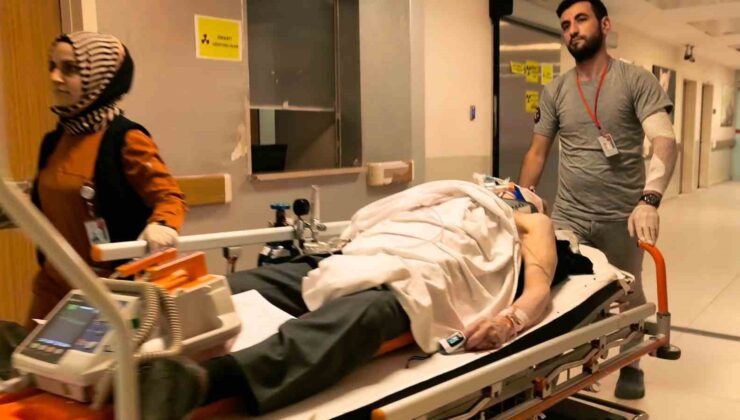 Merdiven boşluğuna düşen yaşlı adam ağır yaralandı