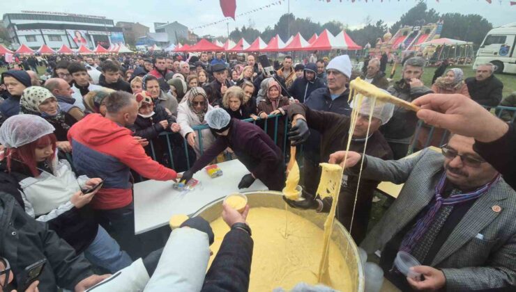 Mıhlama için izdiham: Süleymanpaşa’da 1 tonluk lezzet seli