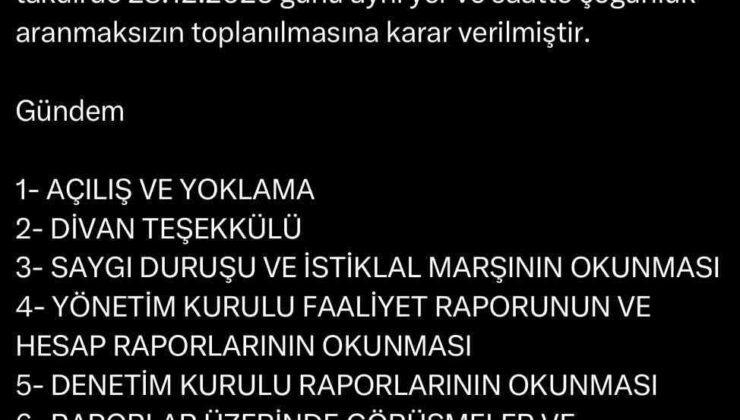 Muhammet Kıratlı’nın istifası sonrası Sakaryaspor’da kongre süreci başladı
