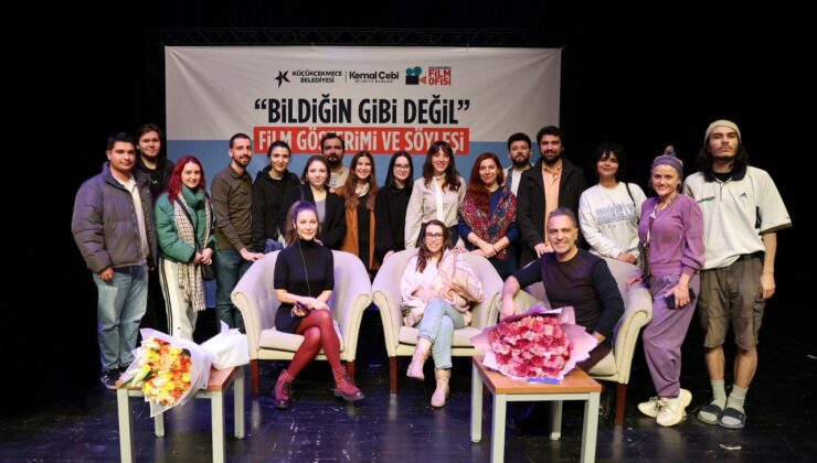 Ödüllü yapım “Bildiğin Gibi Değil” in film ekibi Küçükçekmece’deydi
