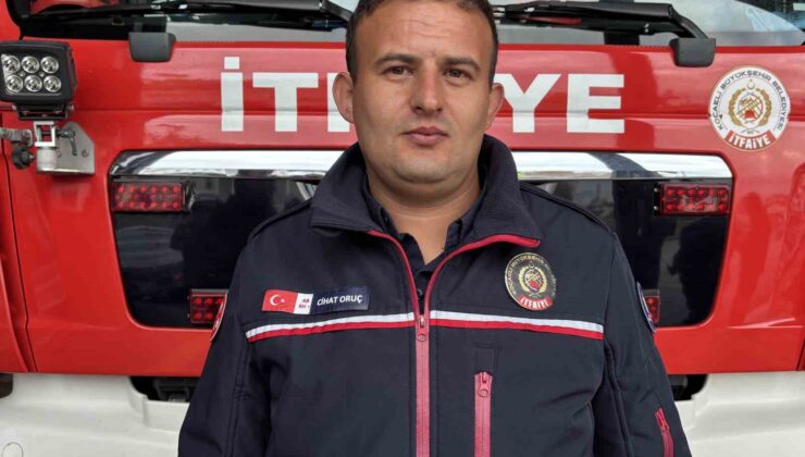 Oksijen maskesini vatandaşa veren itfaiye eri, o anları anlattı: “Önceliğimiz insan”