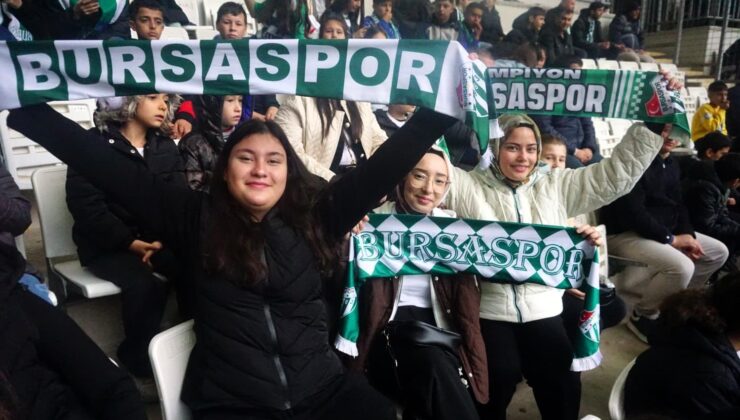 Osmangazili çocuklar Bursaspor coşkusunu tribünde yaşadı