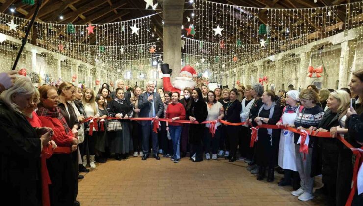 Rengarenk el emeği ürünlerle yeni yıl coşkusu başladı