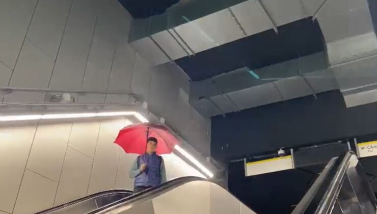 Sağanak yağış İBB’ye bağlı metroda su baskınına neden oldu