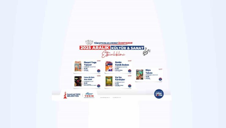 Sancaktepe’de Aralık ayı kültür ve sanatla dolu dolu geçecek