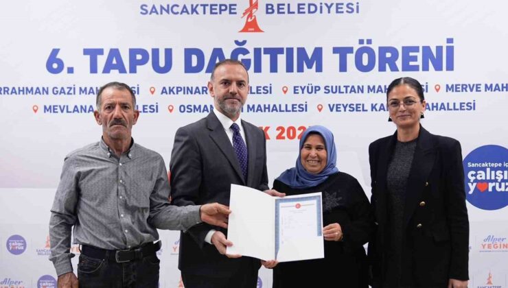 Sancaktepe’de tapu sevinci