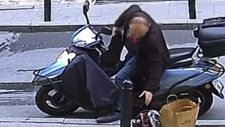 Şişli’de kaldırımdaki taşlama makinesini çalan şahıs tutuklandı