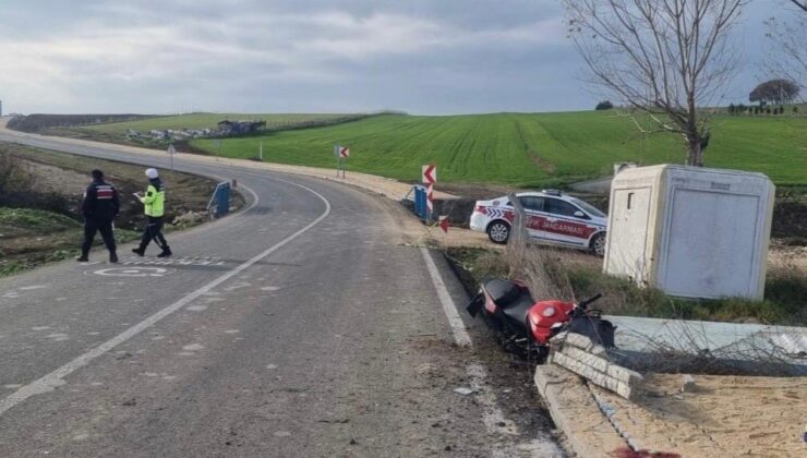 Süleymanpaşa’da motosiklet kazası: 1 ölü, 1 yaralı
