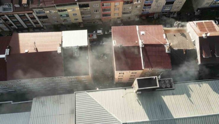 Sultangazi tekstil atölyesinde yangın