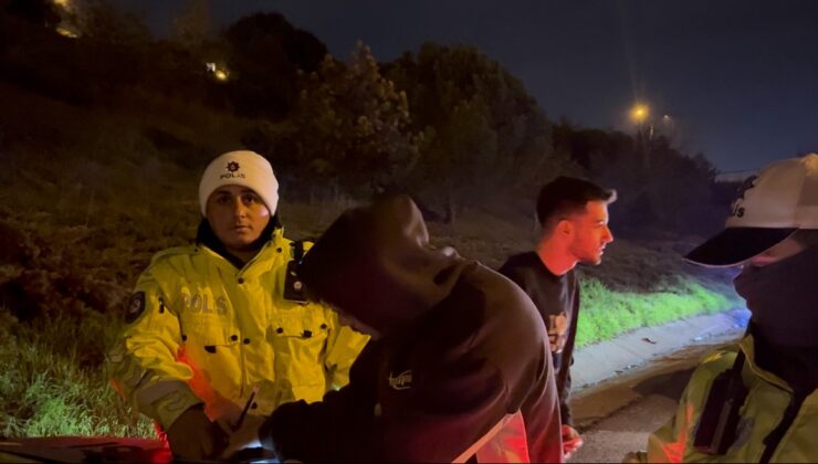 Sürücü değişikliği polisin gözünden kaçmadı