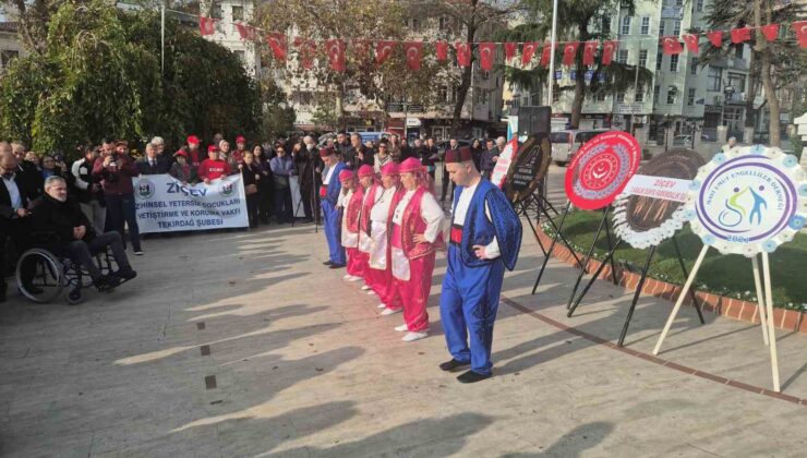 Tekirdağ’da Engelliler Günü kapsamında tören düzenlendi