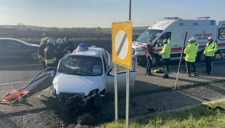 Tekirdağ’da feci kaza: 5 yaralı
