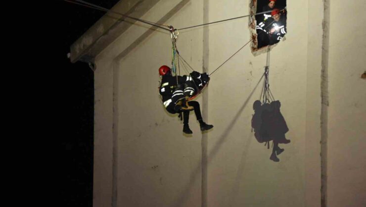 Tekirdağ’da gerçeğini aratmayan arama kurtarma tatbikatı