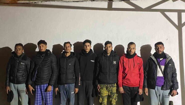 Yunanistan’a geçmeye çalışan 7 düzensiz göçmen yakalandı