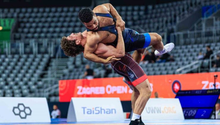 Milli güreşçi Yüksel Sarıçiçek Zagreb’te şampiyon oldu