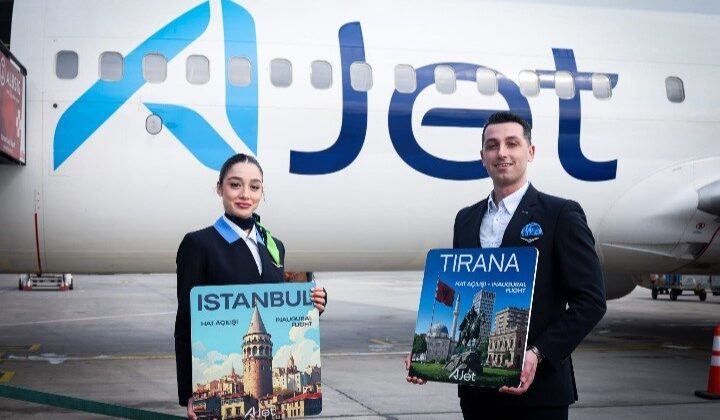 AJet, Arnavutluk başkenti Tiran seferlerini başlattı
