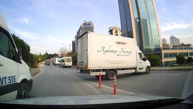 Ataşehir’deki önce yol istedi, sonra ters şeride girdi
