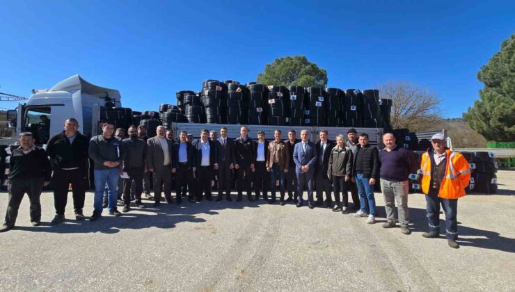 Bilecik’te 58 çiftçiye 809 bin 200 metre damlama sulama borusu desteği verildi