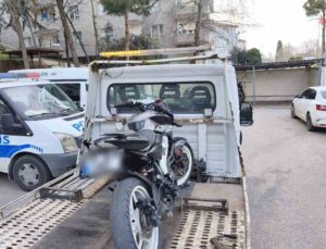 Bursa’da ‘Dur’ ihtarına uymayan motosikletliye 245 bin TL ceza