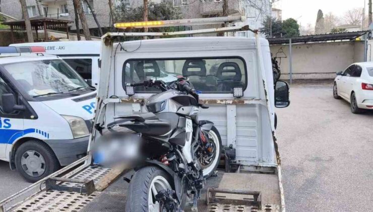 Bursa’da ‘Dur’ ihtarına uymayan motosikletliye 245 bin TL ceza