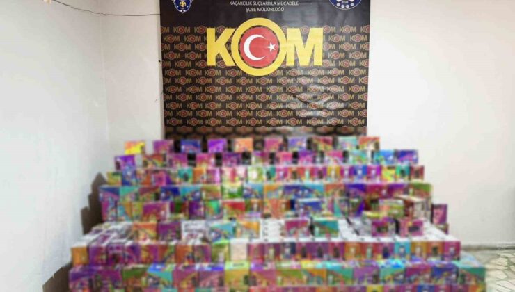 Çay paketleri arasında kaçak sigara sevkiyatı dronlu polis takibine takıldı