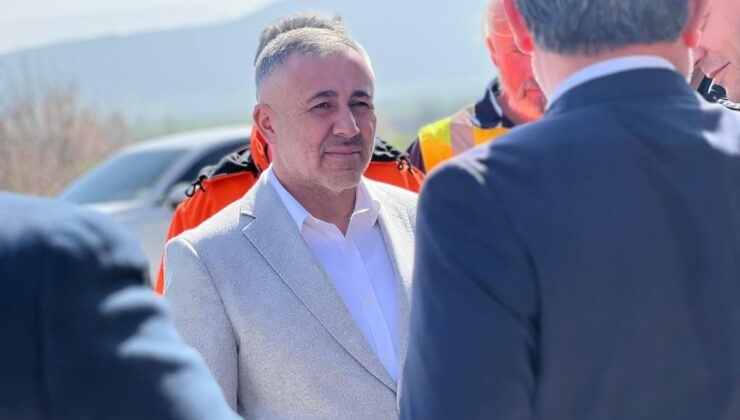 İl Başkanı Yıldırım, karayolu çalışmalarını inceledi