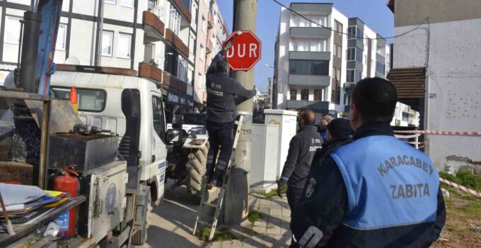 Karacabey’de tek yön uygulaması başladı